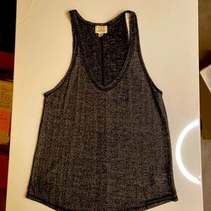 Heather Black Racerback Tank Top